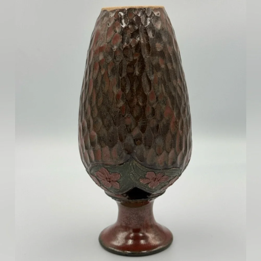 Blue Moon Studio Pottery Vase Signed and Dated by Artist